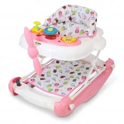 2 In 1 Walker & Rockers ISafe Foldable Baby Walker Rocker Entertainers Walk Along Activity Centres