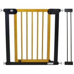 ISafe DeLuxe Wooden Stair Gate Auto Close 90° Stop Open (Antique) Stair Gates