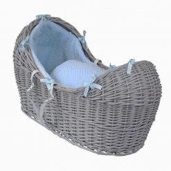 Clair De Lune ISafe Wicker Pod Grey + Dimple Bedding