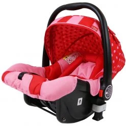 ISafe I-Safe System - Bow Dots Trio Travel System Pram & Luxury Stroller 3 In 1 Complete With Car Seat, Base, Bag, Bedding,Console Rain Covers & Foot Muffs 3 In 1 Limited Editions