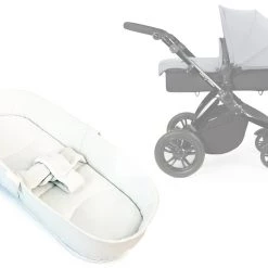 Universal Bedding ISafe Luxury Bedding Suitable For Ickle Bubba Stomp V2 Black 2-in-1 Pushchair (Silver)
