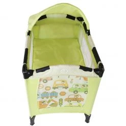 Mini Travel Cots (Space Saver) ISafe Mini Travel Cot With Bassinet And Canopy - City Break 81 X 56 X 84 Cm Complete With Mattress