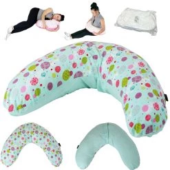 ISafe Maternity Comfort Pregnancy Breast Feeding Pillow + Pillow Case (Aquarius) Support Pillows