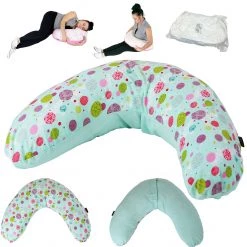 ISafe Supportive Maternity And Feeding Pillow Aquarius + Vacuum Storage Bag + Pillow Case Support Pillows