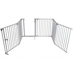 Baby Travel Baby Playpen 3 In 1 By ISafe Metal Or Fabric Fire Guard Room Divider Safety Gate (Metal)