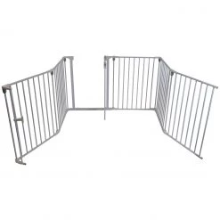 Baby Travel Stair Gates Baby Playpen 3in1 By ISafe Fire Guard Room Divider Safety Gate (Fabric)