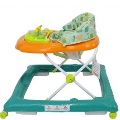 2 In 1 Walker & Rockers ISafe Play Time Baby Walker - Green/Orange