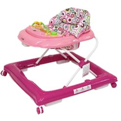 ISafe Play Time Baby Walker - Purple / Pink 2 In 1 Walker & Rockers