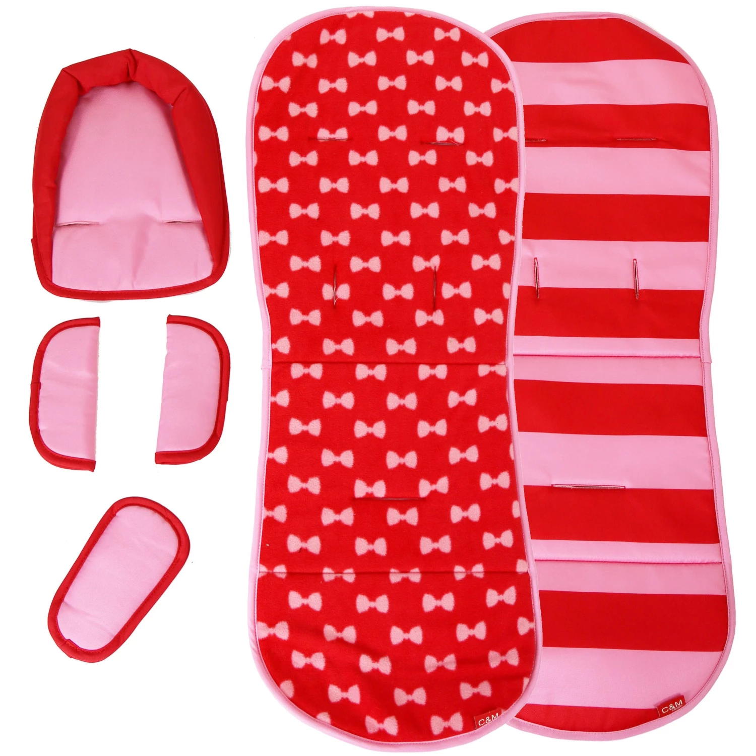 ISafe Baby Pram System 3in1 - Bow Dots Design With Carseat And Raincover