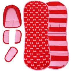 ISafe Baby Pram System 2in1 - Bow Dots Complete Bag, Organiser, Bedding & Rain Cover 2 IN 1 Prams