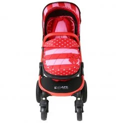 ISafe Baby Pram System 2in1 - Bow Dots Complete Bag, Organiser, Bedding & Rain Cover 2 IN 1 Prams