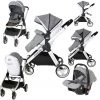 Marvel Combi 3in1 Travel System Pram Pushchair With Carseat Grey