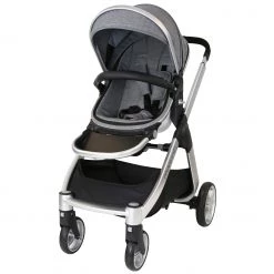 Marvel Travel System Pram Dove Grey (Car Seat + X2 Rain Covers + Parent Console) 3 In 1 Pram Systems