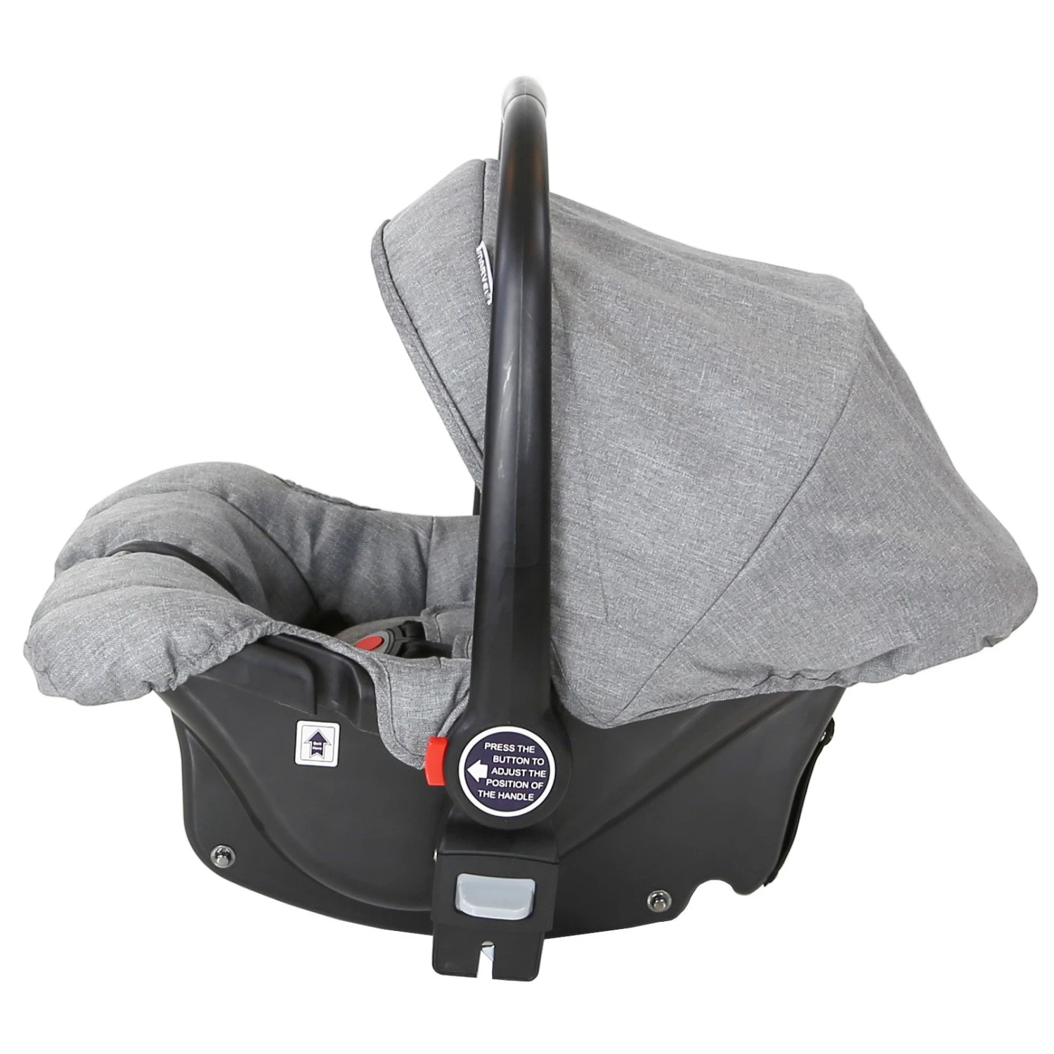 Marvel Travel System Pram - Dove Grey Pram Travel System (with Changing Bag And 2 Raincovers) 3 In 1 Pram Systems