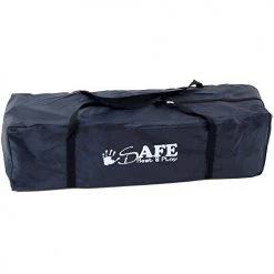 ISafe Rest & Play Luxury Travel Cot/Playpen - MoonStone (Black/Grey) 120 Cm X 60 Cm Complete With Mattress