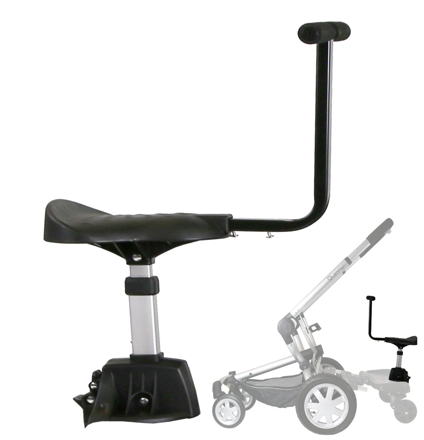 ISafe SegBoard Buggy Board Sit Or Step Pram Board - Swirl Complete With Saddle Seat Buggy Boards With Saddle