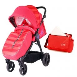 ISafe Sail Baby Stroller - Red + Changing Bag (Clearance) Holiday Strollers