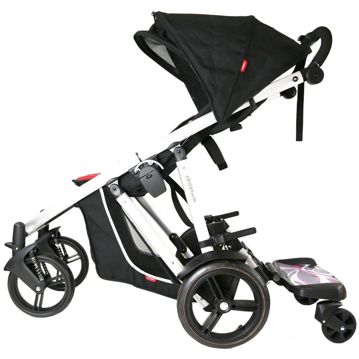 ISafe SegBoard Buggy Board Sit Or Step Pram Board 'Splash' To Fit Joie Nitro Stroller (Midnight Blue) Buggy Boards With Saddle