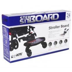 ISafe SegBoard Buggy Board Sit Or Step Pram Board - Swirl To Fit Hauck Viper SLX Trio Set (Smoke/Grey)