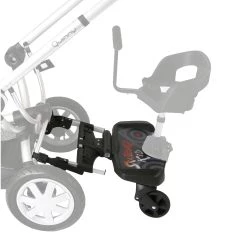Buggy Boards With Saddle ISafe SegBoard Buggy Board Sit Or Step Pram Board - Swirl To Fit Hauck Miami 4S Trio Set (Charcoal Mickey)