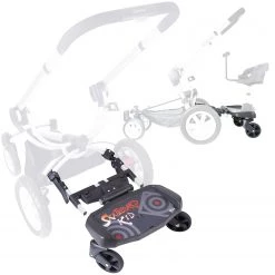 ISafe SegBoard Sit Or Step Pram Board - Inca Buggy Boards With Saddle
