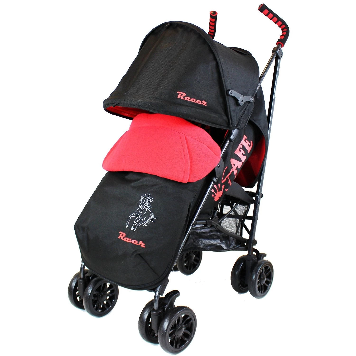 Limited Edition Strollers ISafe Buggy Stroller Pushchair - Racer (Complete With Footmuff, Changing Bag & Rain Cover)