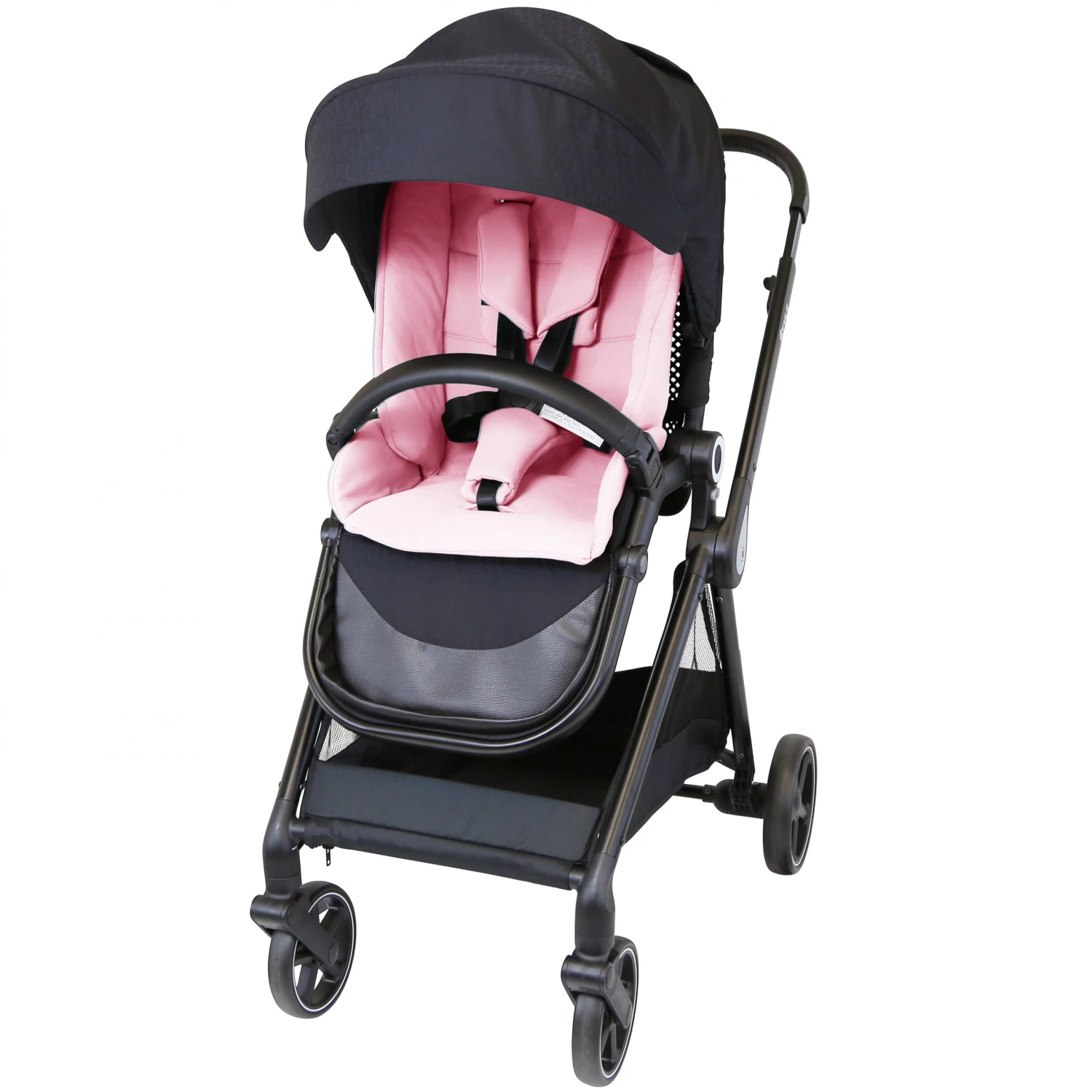 ISafe 3 In 1 Prams IStyle 3 In 1 Pram Travel System (Pretty Pink) Including Rain Cover And Changing Bag.