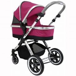 IVogue Sienna 3in1 Pram Stroller Travel System Carseat Isofix Base Changing Bag Raincover (Clearance)
