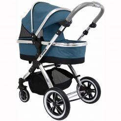 ISafe 3 In 1 Prams IVogue Teal 3 In 1 Pram System (Inc. Car Seat & Isofix Base & Bag)