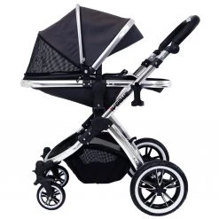 IVogue Silver Shadow 3in1 Pram Stroller Travel System (Car Seat Included) ISafe 3 In 1 Prams