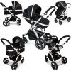 2 IN 1 Prams ISafe 3 IN 1 Pram Travel System (BLACK)