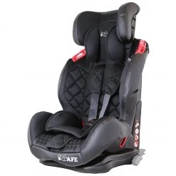 ISafe Multi Recline Isofix Car Seat Carseat Raven Black Group 1 2 3 9kg To 36kg Car Seats Group 1, 2, 3