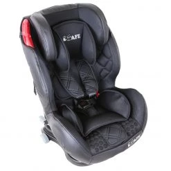 ISafe Isofix Duo Trio Plus Isofix Top Tether Car Seat Carseat Raven Black Car Seats Group 1, 2, 3
