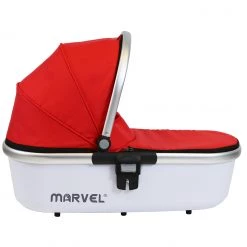 3 In 1 Pram Systems Marvel Carrycot - Red Pearl