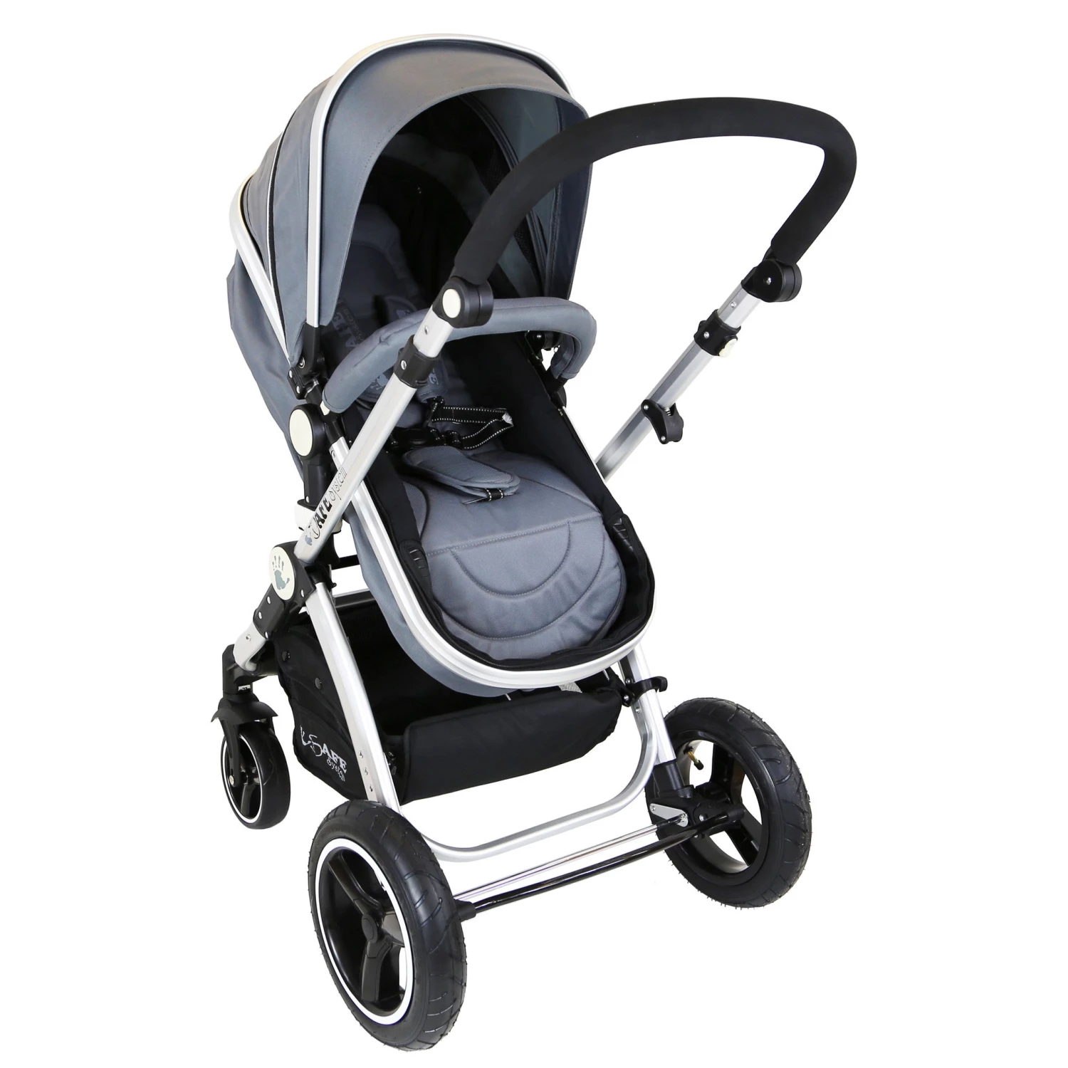3 In 1 Pram Systems ISafe 3 In 1 Pram System Grey Pram Travel System And Carseat