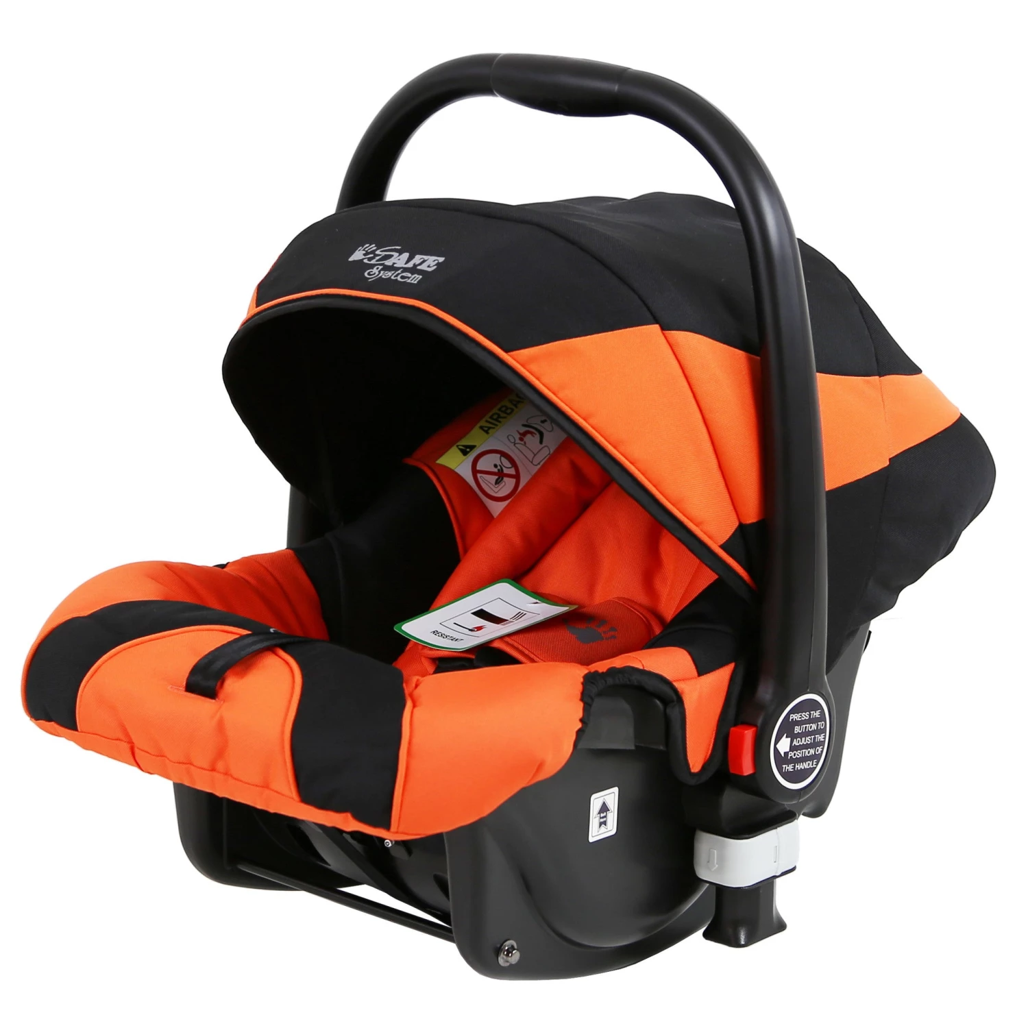 ISafe Complete Trio Travel System Pram & Luxury Stroller Orange (Clearance) 3 In 1 Pram Systems