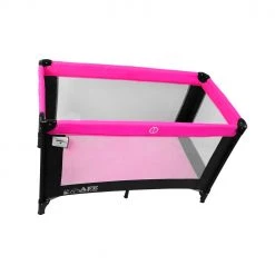 SALE!!! ISafe Rest & Play Luxury Travel Cot/Playpen - Raspberry (Black/Pink) 120 Cm X 60 Cm Rest & Play Collection
