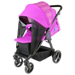 All Seasons Strollers ISafe Sail Baby Stroller - Plum Purple Stripe