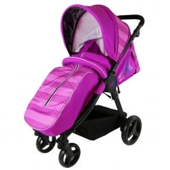 All Seasons Strollers ISafe Sail Baby Stroller - Plum Purple Stripe