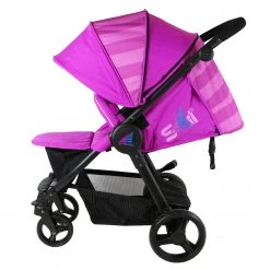 All Seasons Strollers ISafe Sail Baby Stroller - Plum Purple Stripe