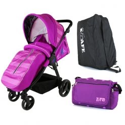 Sail Stroller - Plum Includes Bag, Boor Cover, Travel Bag, Rain Cover, Bumper Bar Holiday Strollers