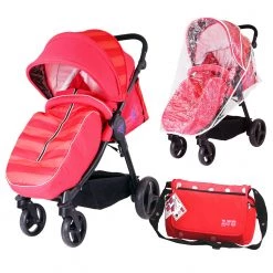 Sail Stroller - Red Includes Bumper Bar Rain Cover Bootcover & Bag