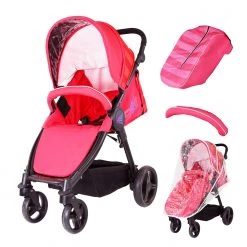 SALE!!! Sail Stroller - Red Includes Bumper Bar Rain Cover Bootcover Holiday Strollers