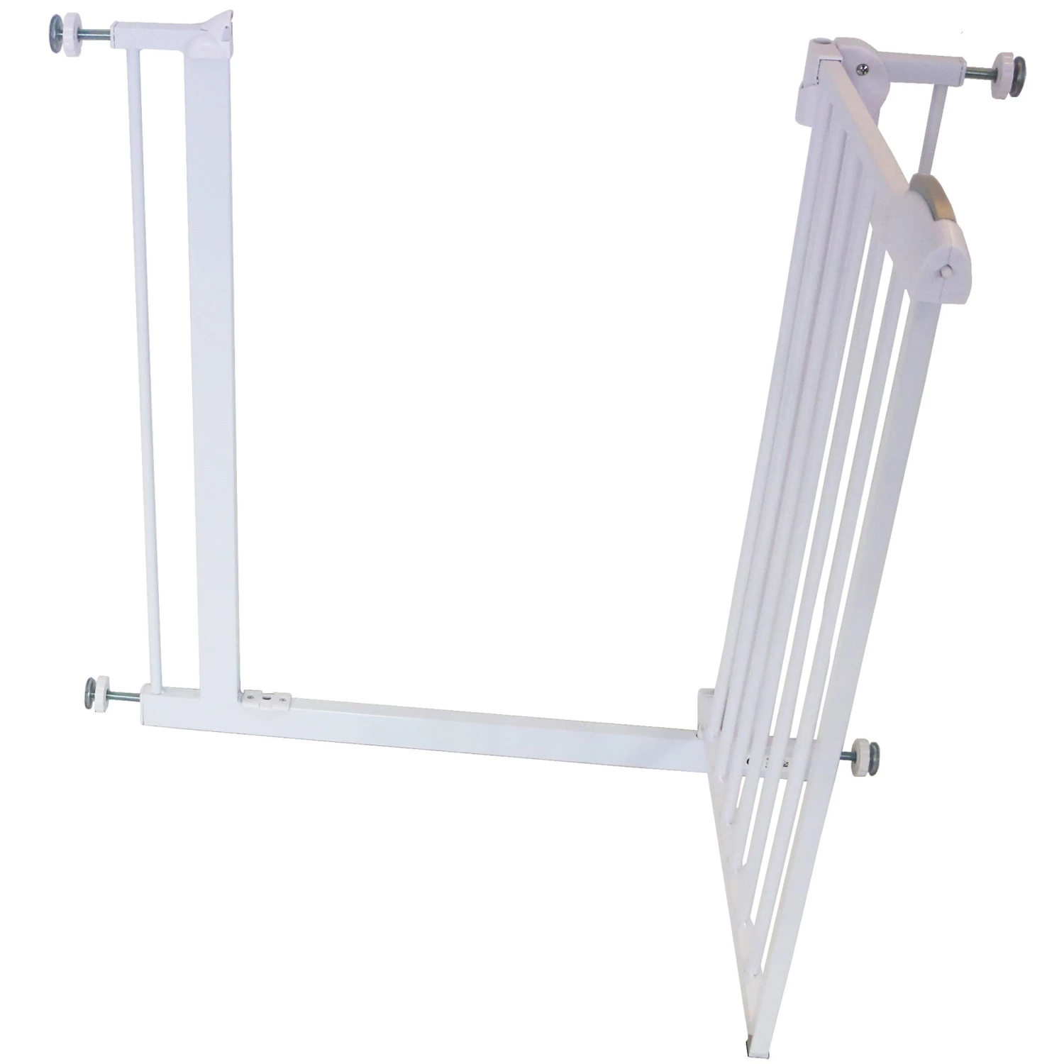 ISafe Safety Stair Gate 90° STOP OPEN & Auto-Close StairGate (10 Cm Extension Included)