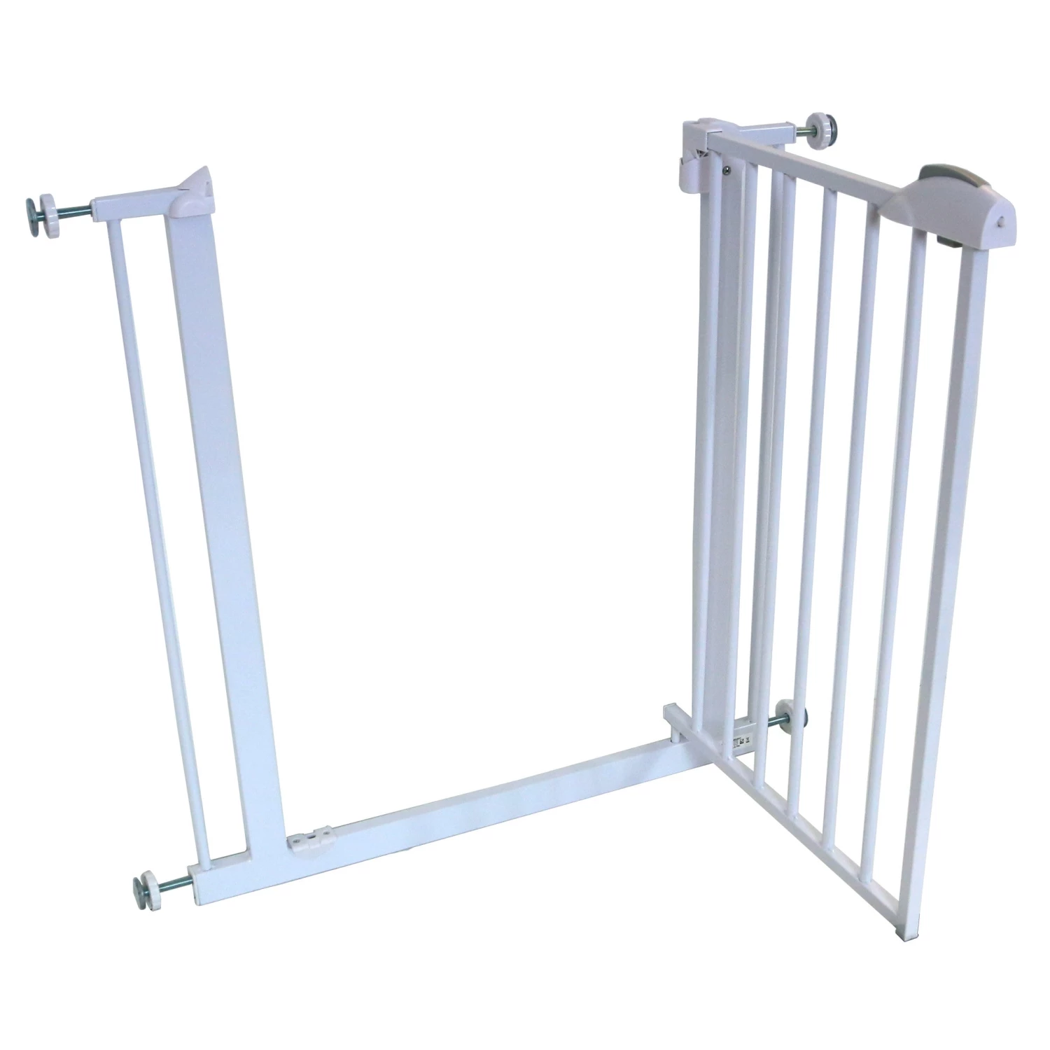 ISafe Safety Stair Gate 90° STOP OPEN & Auto-Close StairGate (10 Cm Extension Included)