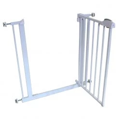 ISafe DeLuxe Safety Stair Gate 90° STOP OPEN & Auto-Close StairGate (20 Cm Extension Included) Stair Gates
