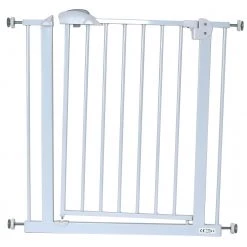 ISafe DeLuxe Safety Stair Gate 90° STOP OPEN & Auto-Close StairGate (20 Cm Extension Included) Stair Gates