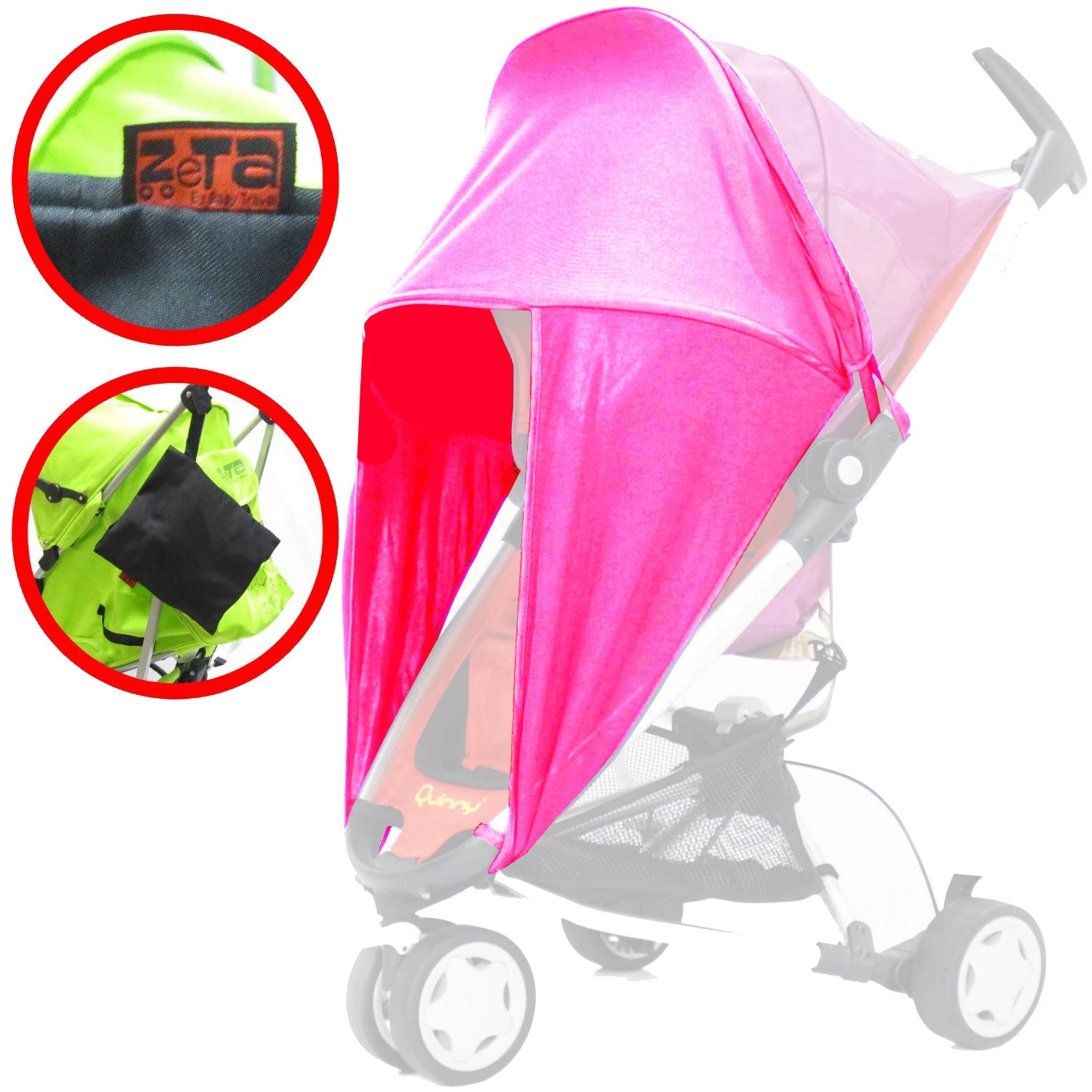 ISafe Sunny Sail Universal Pushchair Buggy Pram Stroller Shade Parasol Substitute