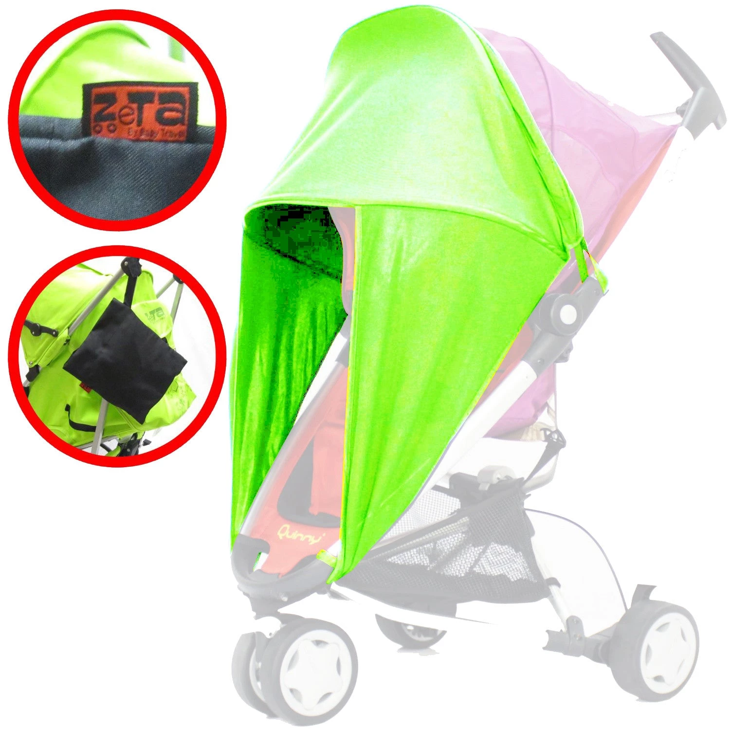 ISafe Sunny Sail Universal Pushchair Buggy Pram Stroller Shade Parasol Substitute