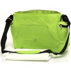 Baby Travel Zeta Changing Bag LIME Plain (Clearance)